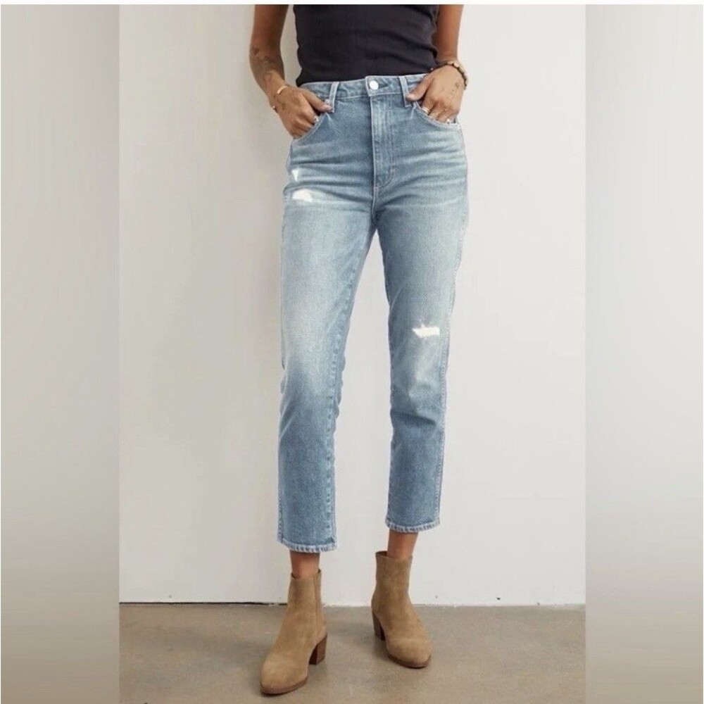AMO Chelsea Crop Jeans 29 Light Wash